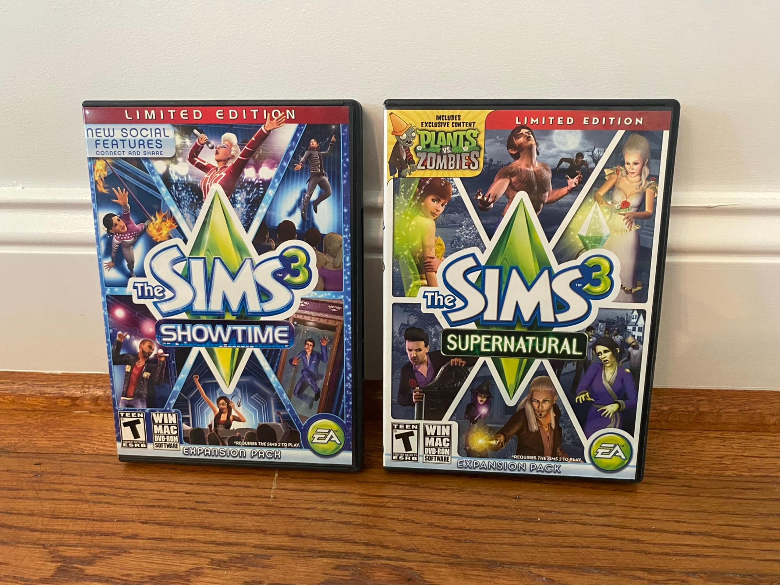 The Sims 3 Showtime & The Sims 3 SuperNatural Mac and Windows 2009 Software Game