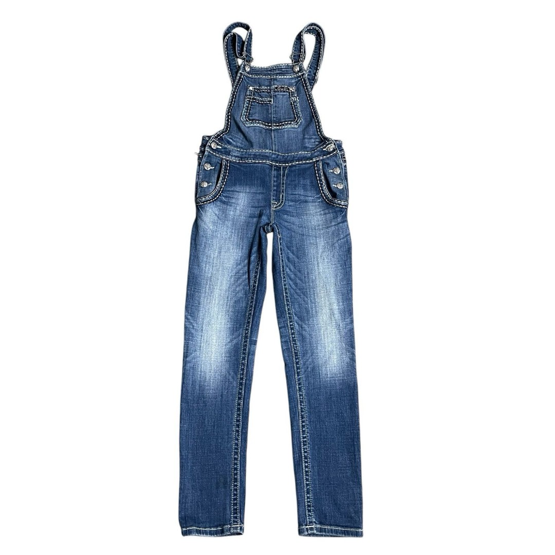 Miss Me Jeans Overalls Womens Small Cuffed Skinny Denim Jumpsuit