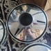 Set Of 4 Custom Spinner Dog Dish Hubcaps (SS Spiners On Ford Base)