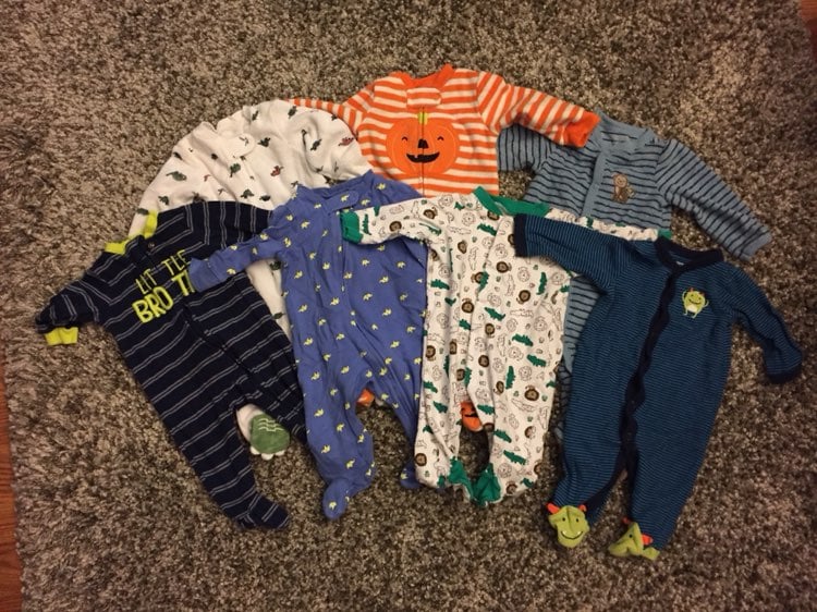 Lot Of 7 Carter’s PJs. 3 Months