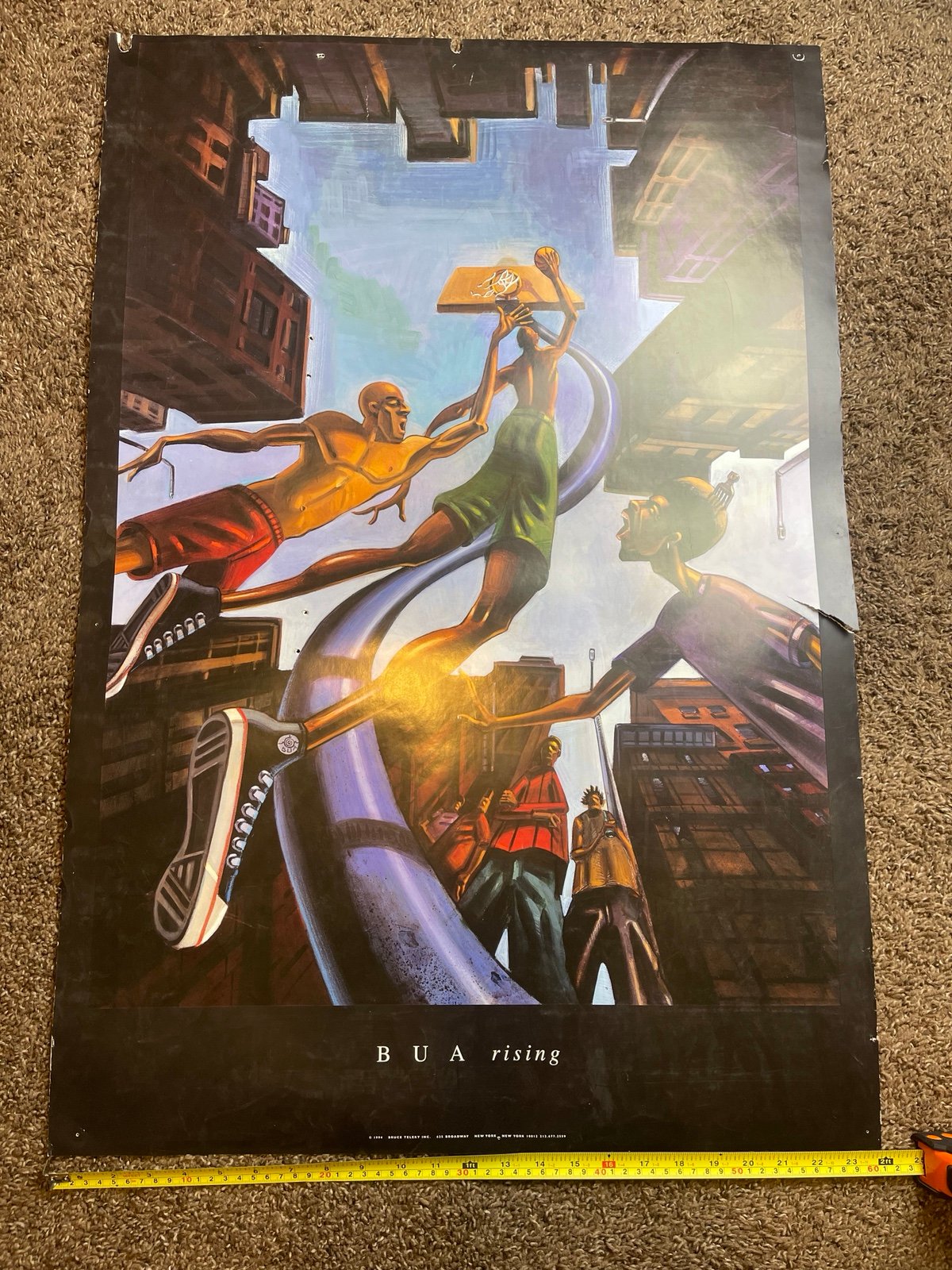 Vintage 1994 Justin Bua Rising Poster