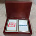 GEMACO Wynn Resort Casino Playing Poker Cards 2 Decks Natural Wood Box Premier C