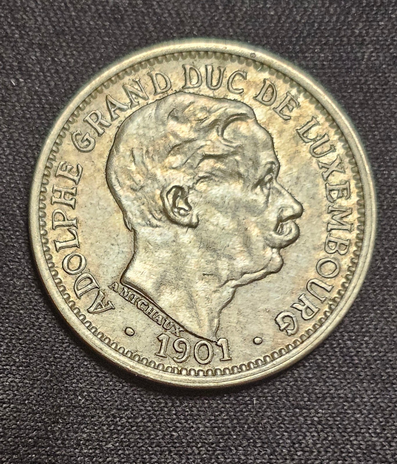 1901 10 Centimes Luxembourg fan