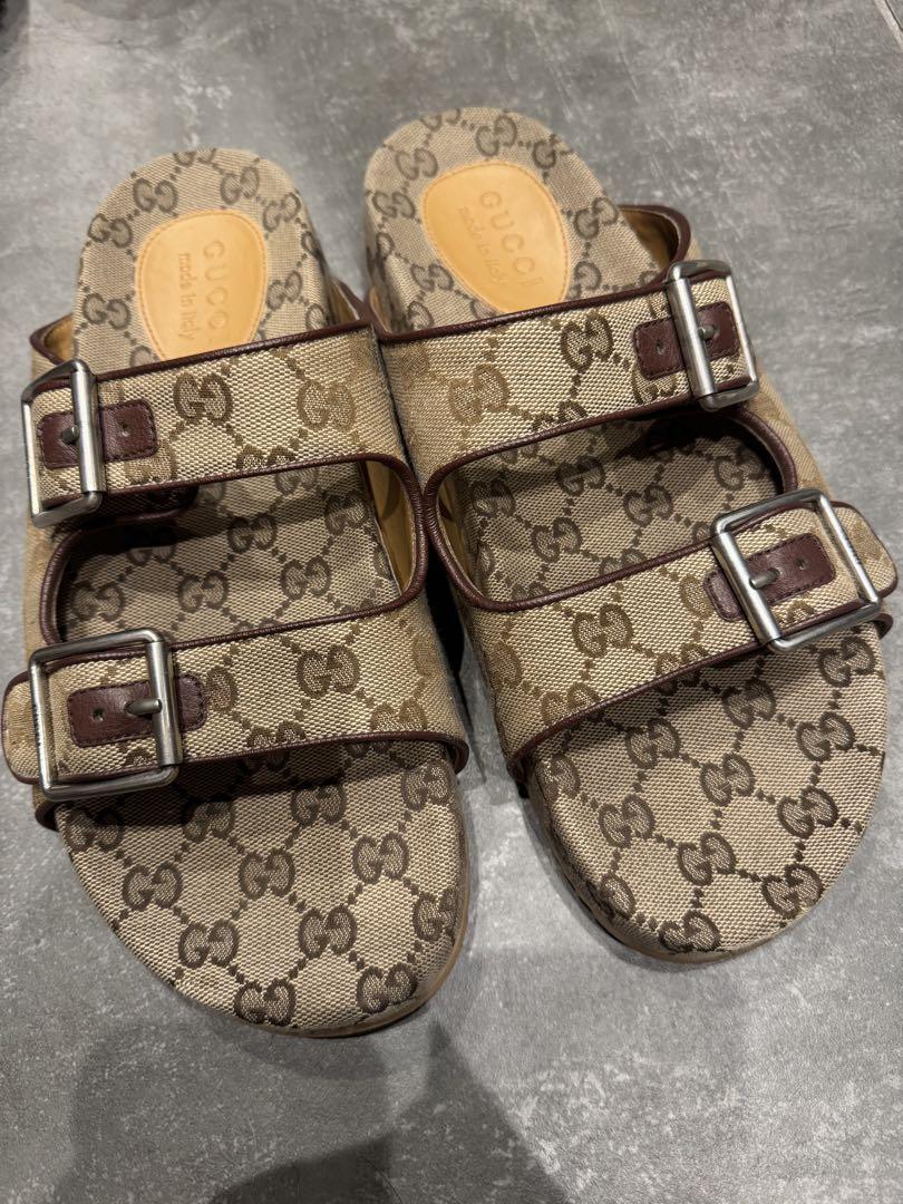 GUCCI GG Canvas Sandals 9