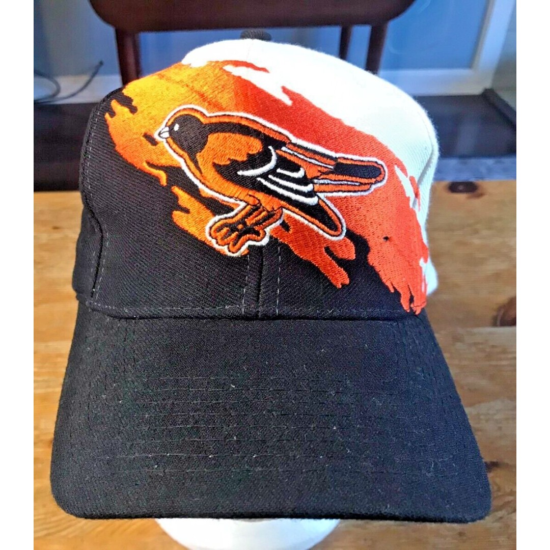 Vintage Baltimore Orioles Hat Logo Athletic Splash Snapback 1990s Rare 90s