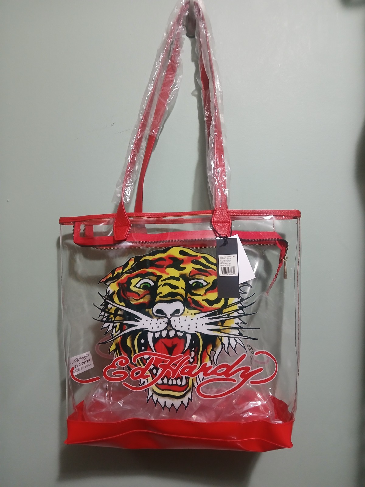 NWT Ed Hardy PVC Tote