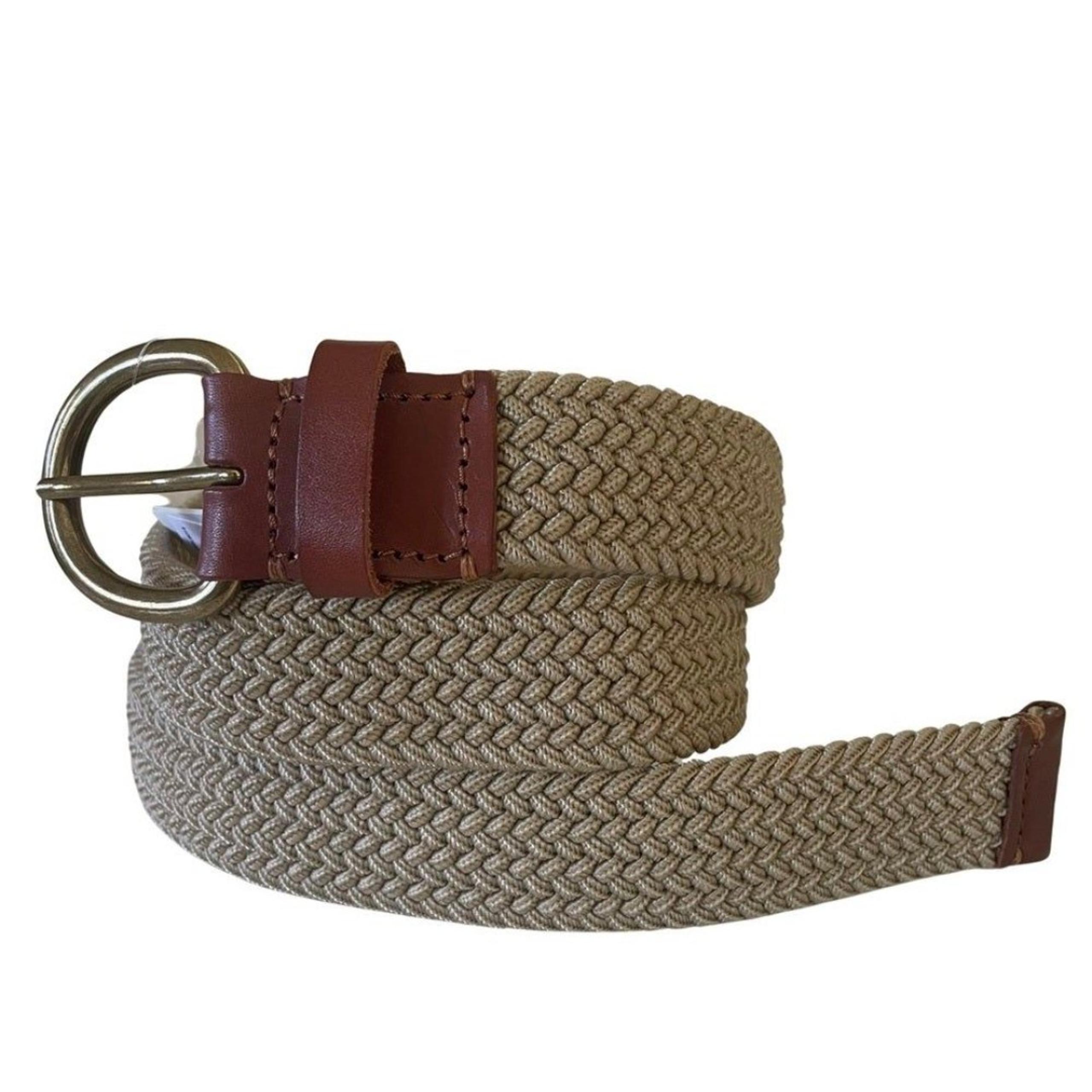 New Gap Woven Stretch Belt Khaki Size 36