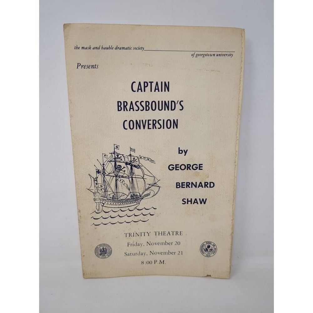 Vintage 1959 Georgetown University Mask and Bauble Dramatic Society Program