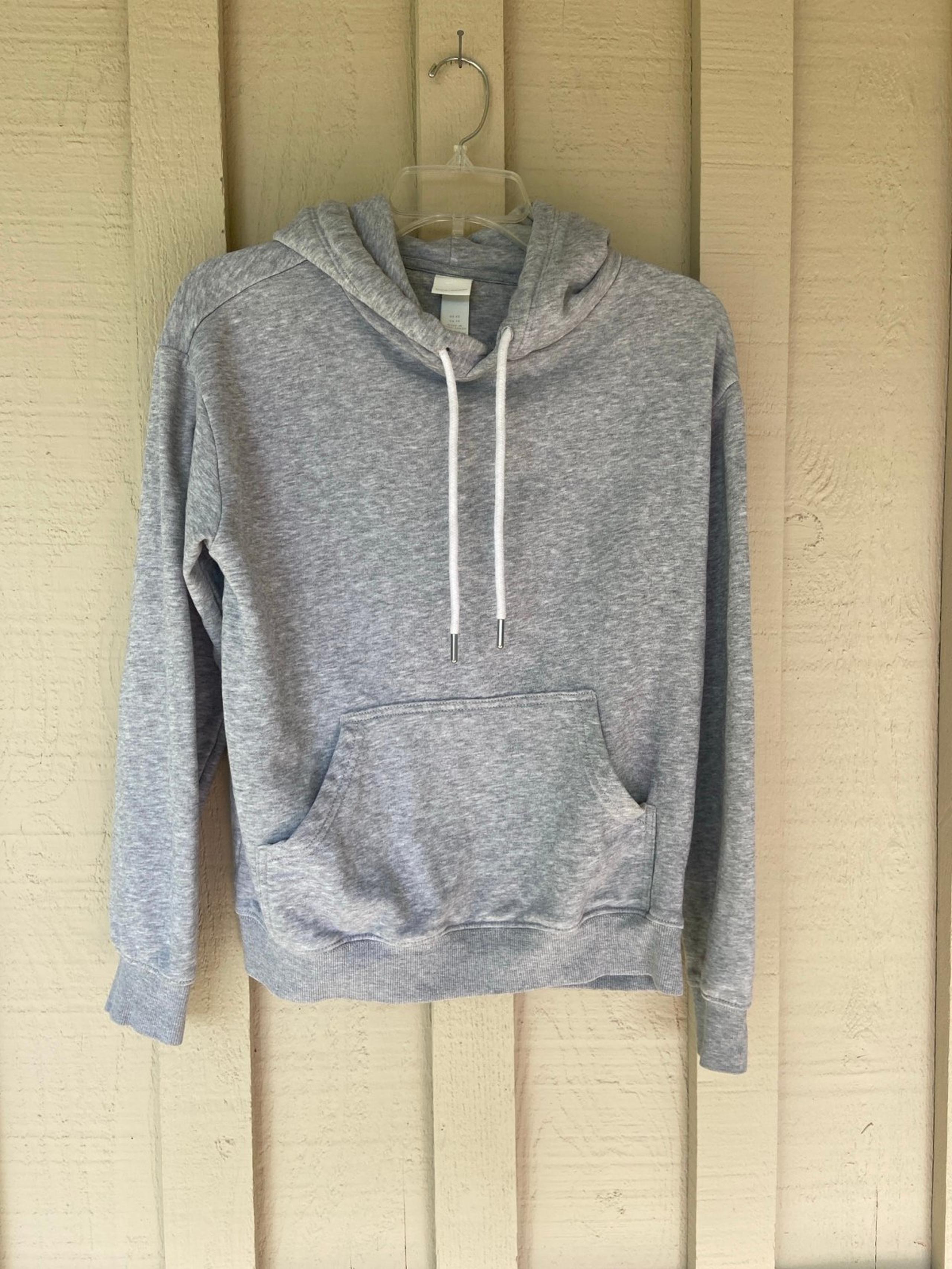 H&M Women XS Light Grey Hoodie