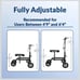 KneeRover Economy Knee Scooter Steerable Knee Walker for Adults for Foot Surgery