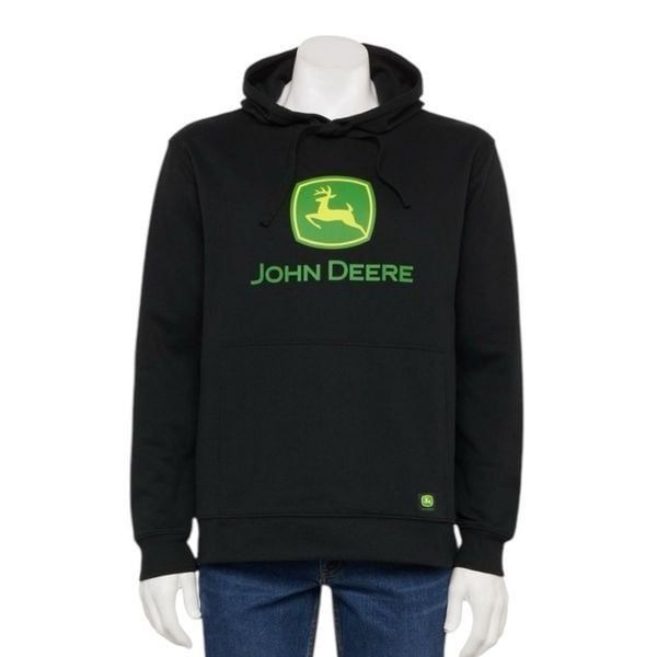John Deere Core Graphic Logo Hoodie Black- Size XXL