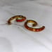 DEMARSON Cherry Quartz Gold Luna Earrings