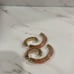 DEMARSON Cherry Quartz Gold Luna Earrings
