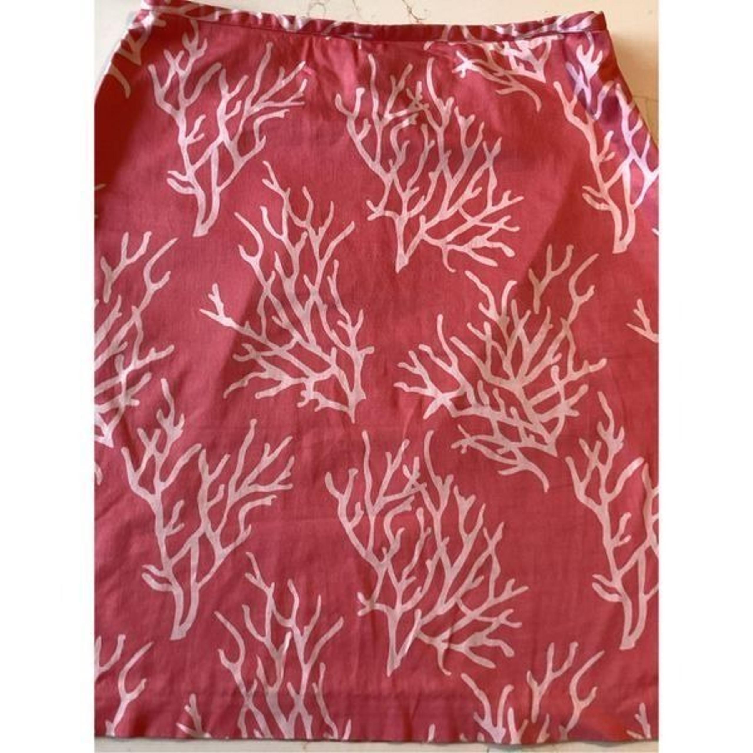 346 Brooks Brothers Womens Coral Reef Stretch Skirt Sz 8 A Line