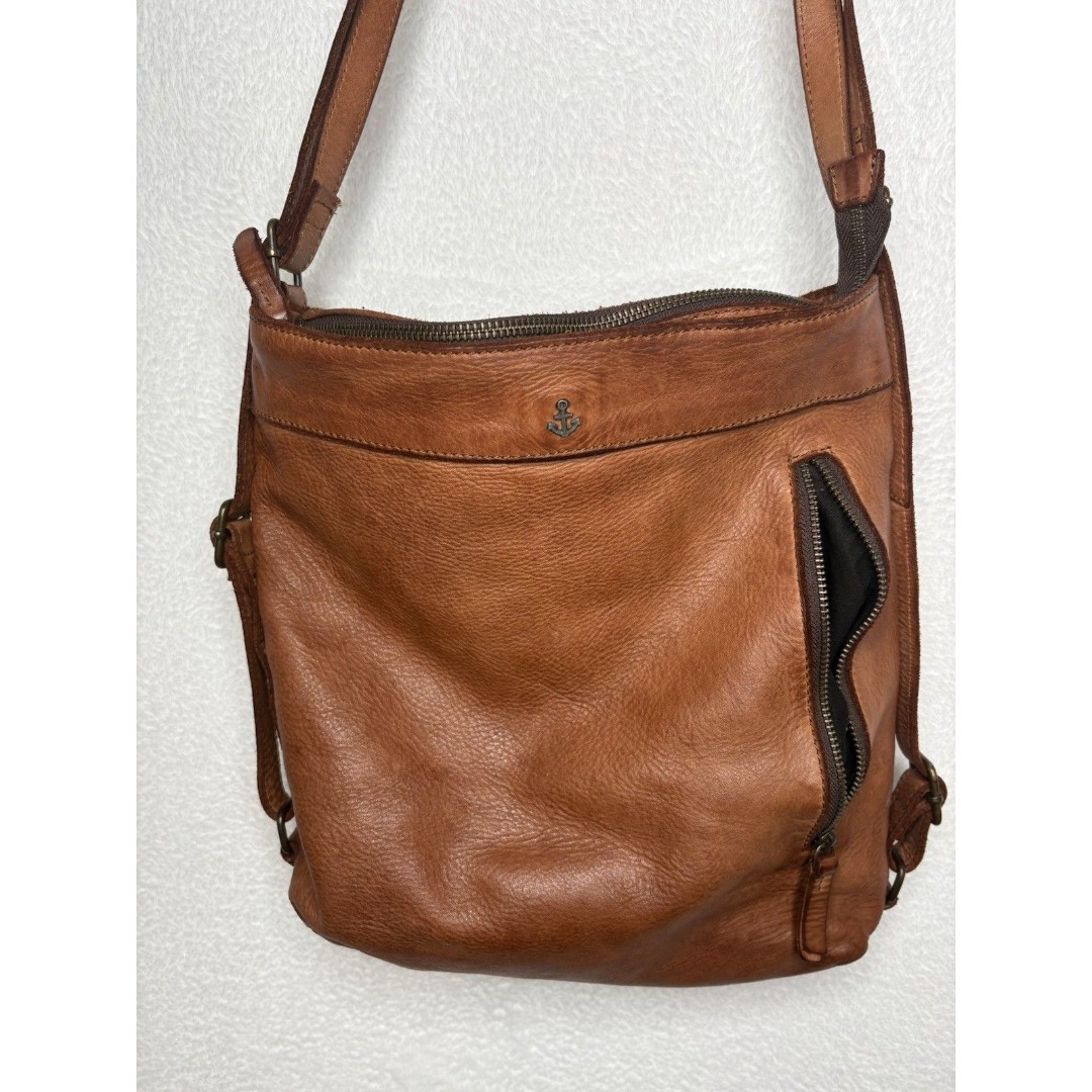 Harbour 2nd Leather Convertable Backpack/shoulder Bag Cognac