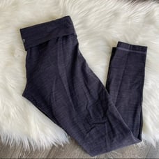 Lululemon ribbed legging fold over waist band size 10