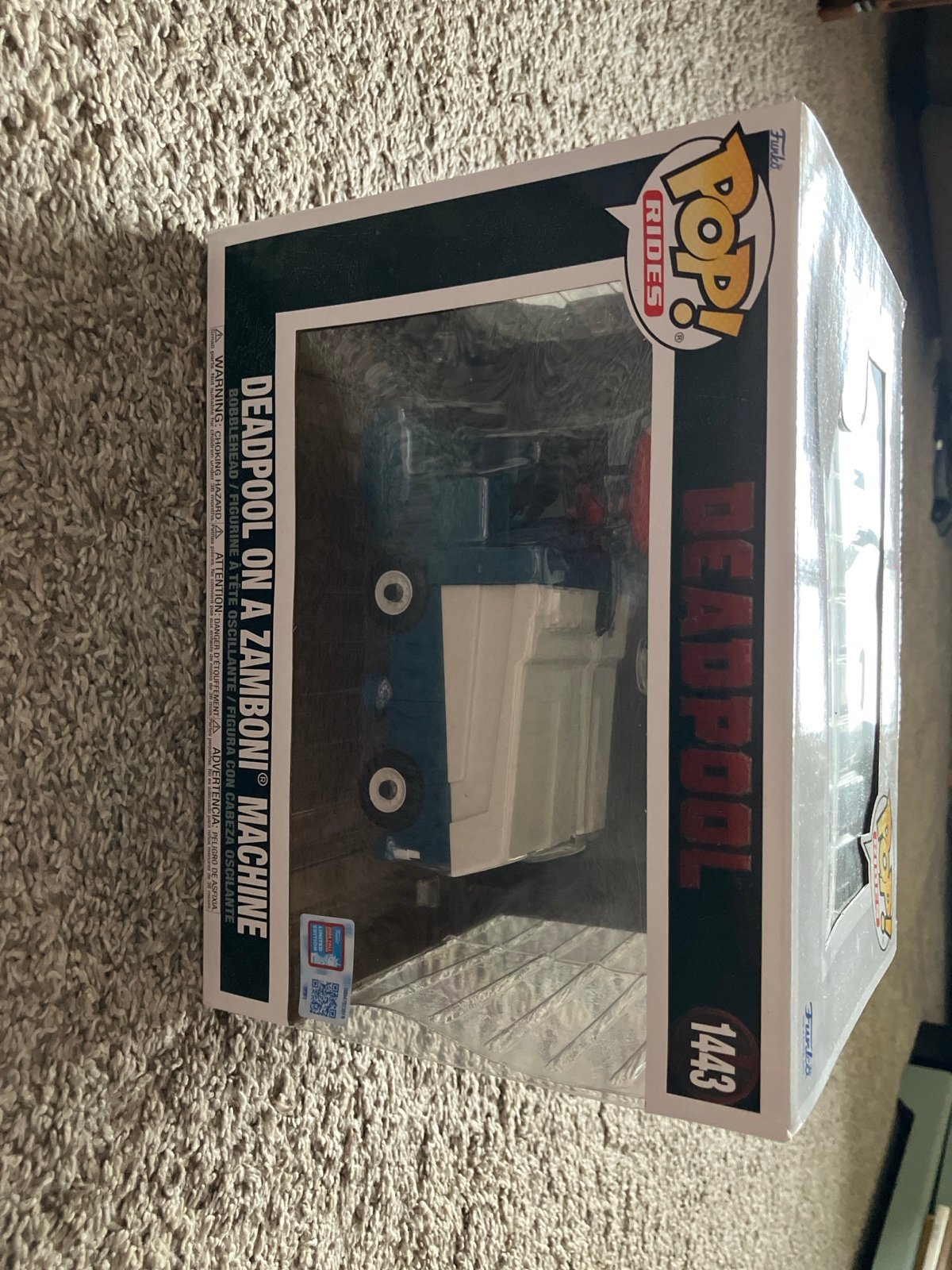Funko Pop Deadpool on Zamboni
