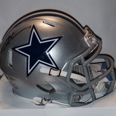 Read Description Dallas Cowboys Deion Sanders Autographed Mini Helmet (BAS)