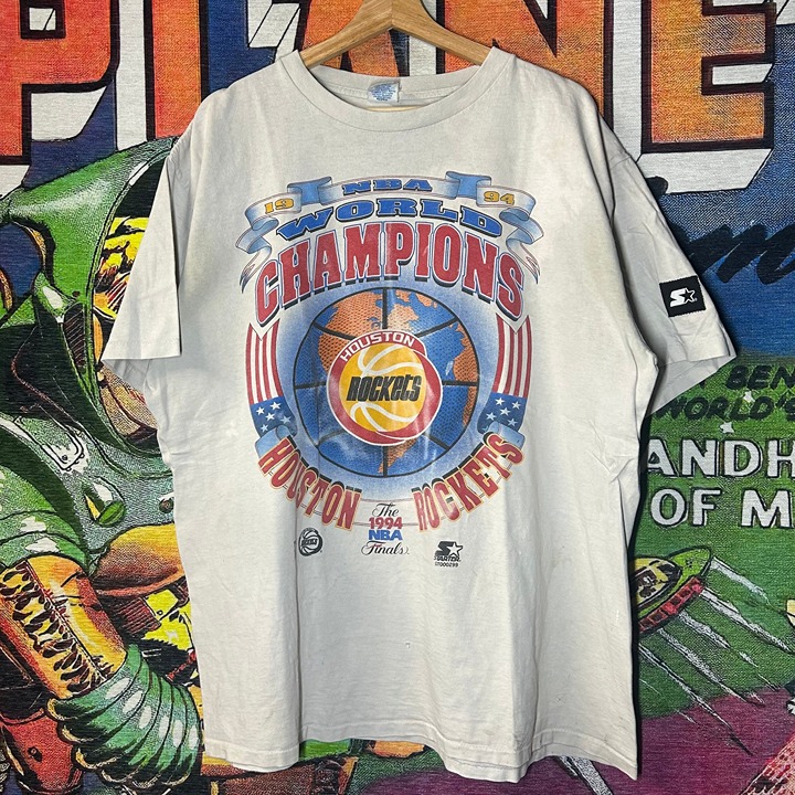 Vintage 90s Houston Rockets World Champions 1994 Tee Size XL