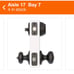 Kwikset Juno Venetian Bronze Exterior Entry Door Knob and Single Cylinder Deadbo