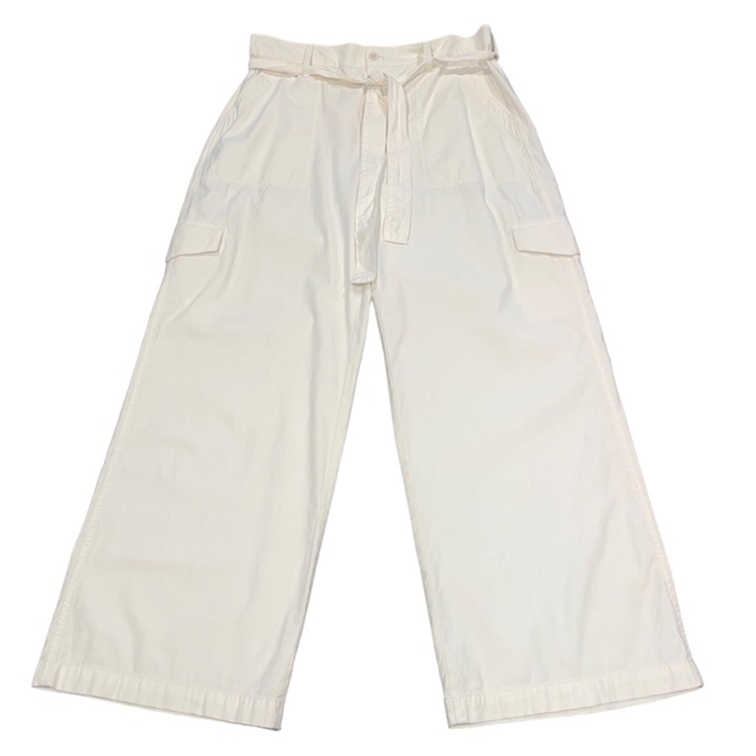 NWT FLAWED Madewell Women's Sz 32 Superwide-Leg Cargo Pants Garment Dye Cream