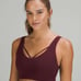 NWT Lululemon Strappy Nulu Yoga Bra *Light Support, C/D Cup Black Sz 6