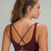 NWT Lululemon Strappy Nulu Yoga Bra *Light Support, C/D Cup Black Sz 6