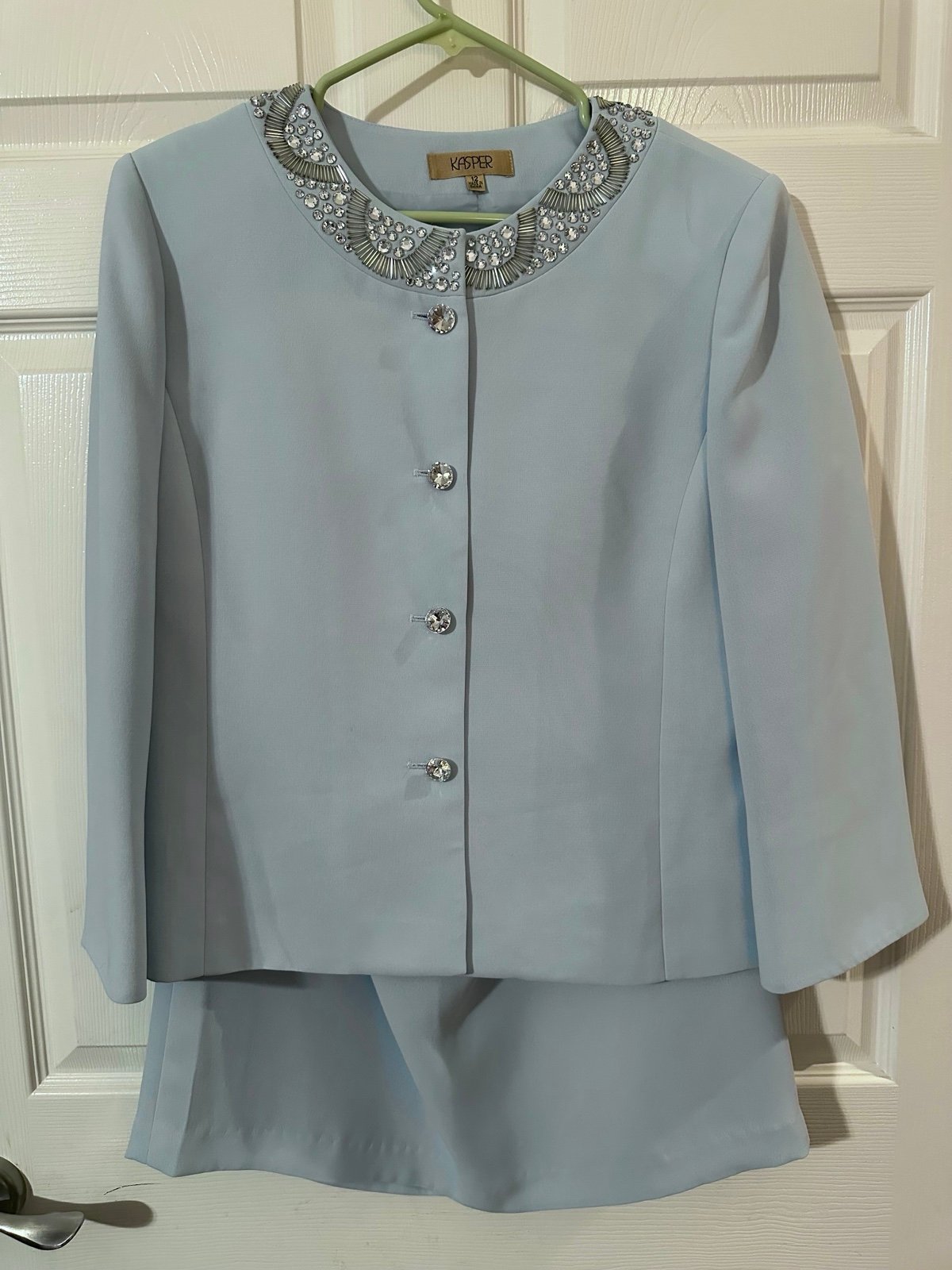 Light Blue Kasper Suit
