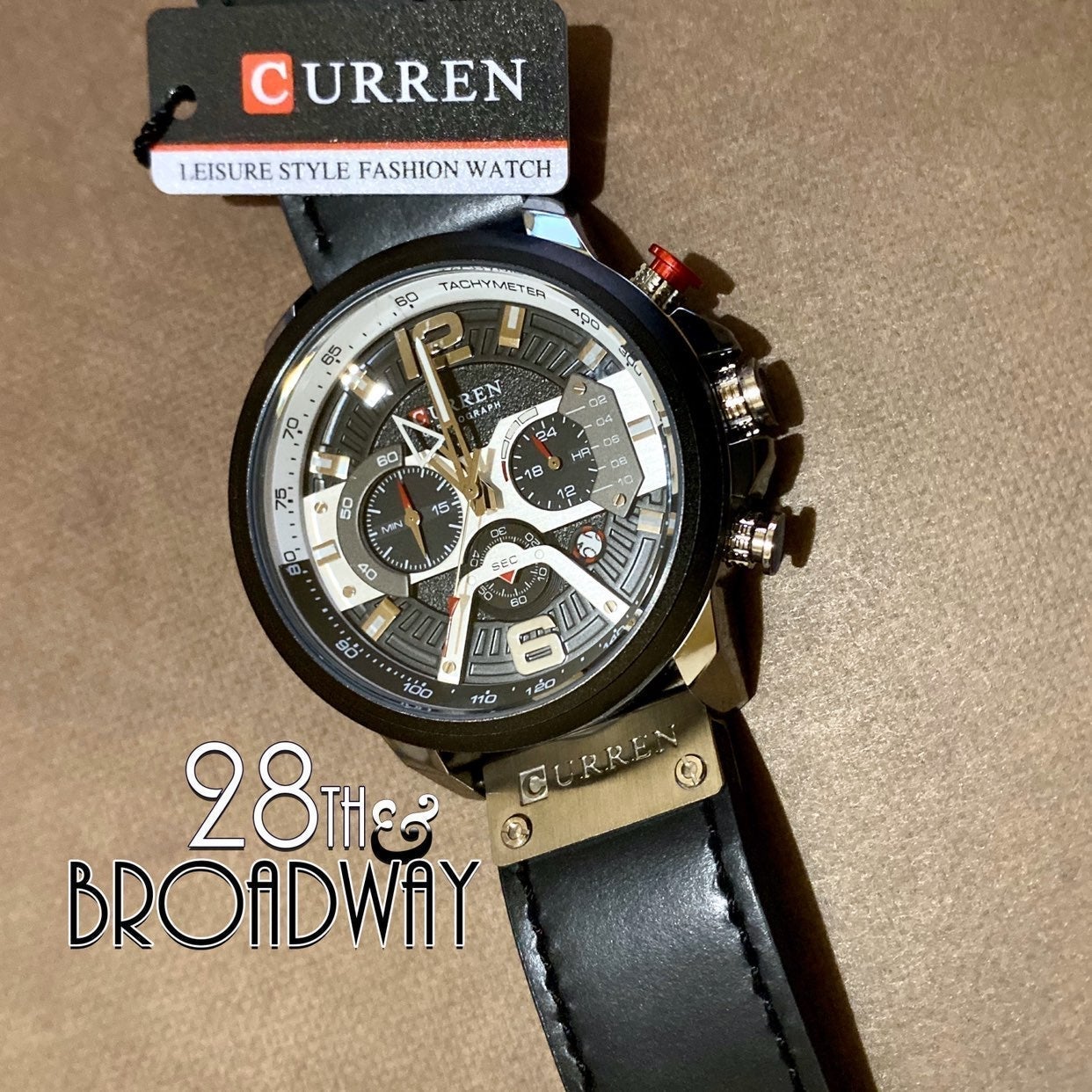 Black Curren Luxury Business Watch
