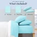 4 PC Twin XL Sheet Bed Sheets Deep Pockets 18 Eco Friendly Wrinkle Free