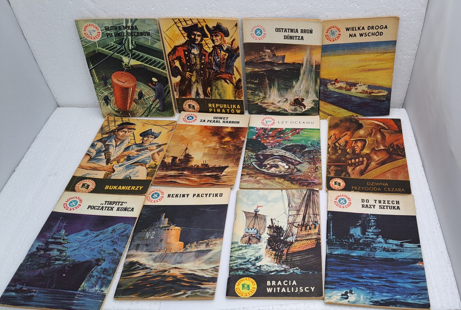 Lot Of 12 Miniatury Morskie Miniature Polish Books 1950s-60s