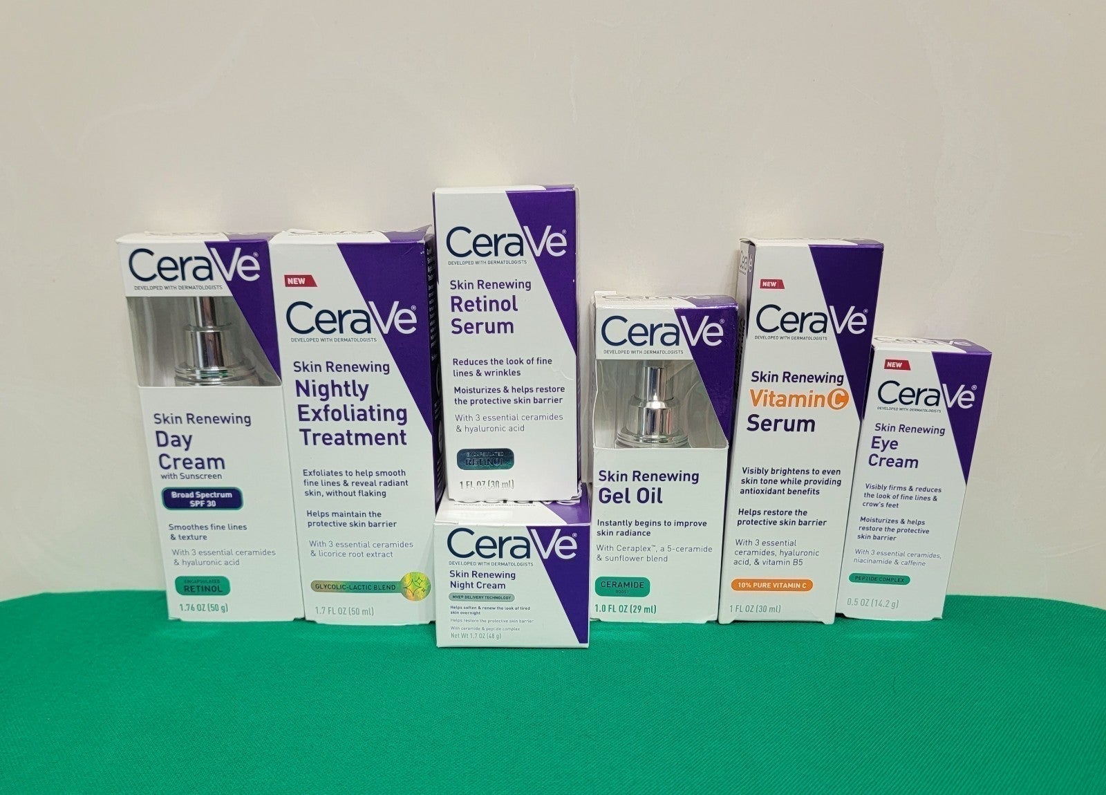 CeraVe Skin Renewing Full Set. ( Firm Price). CeraVe Skin Renewing Full Set. ( Firm Price).