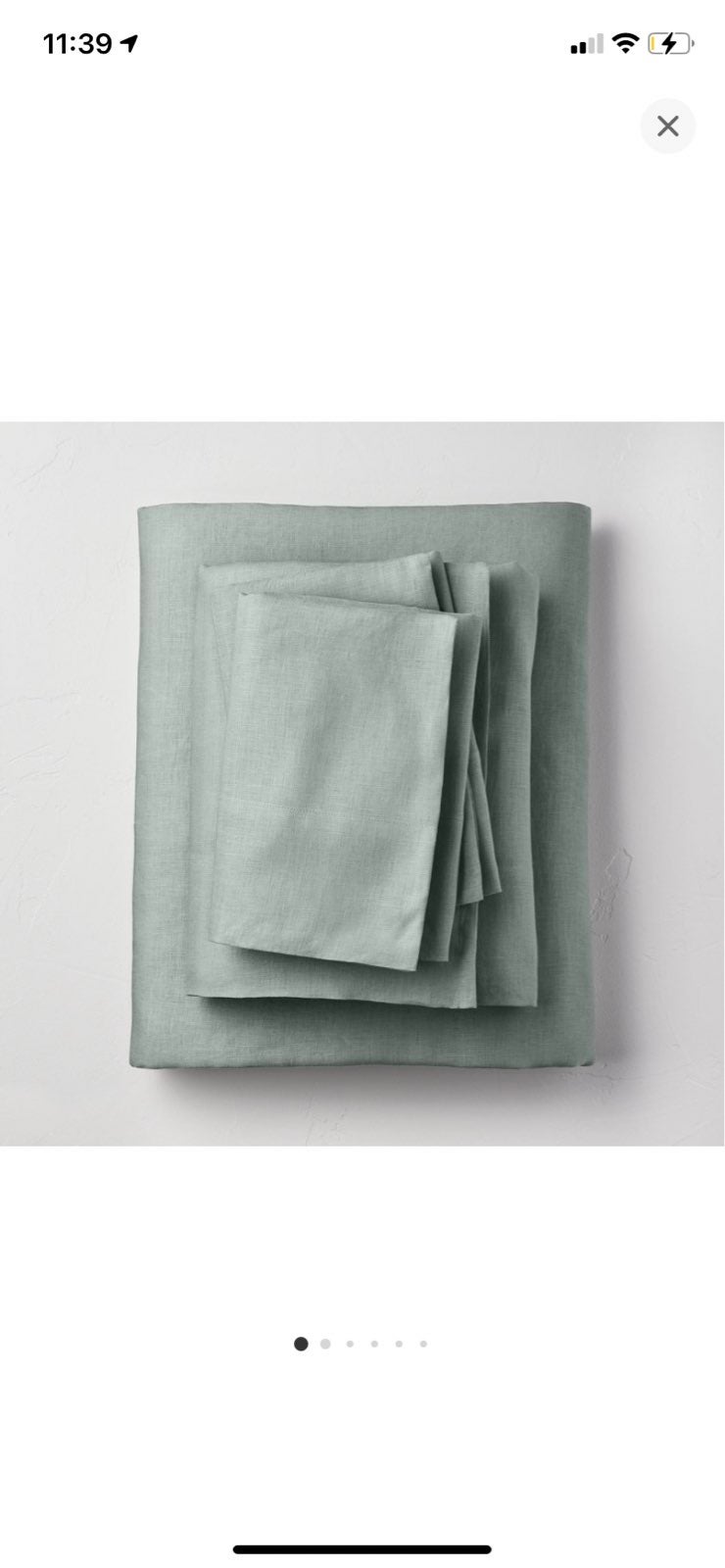 Casaluna Full 100% Linen Sheet Set