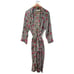 Vintage Victoria's Secret Houndstooth Floral Robe Gold Label size M / L.