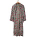 Vintage Victoria's Secret Houndstooth Floral Robe Gold Label size M / L.