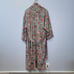Vintage Victoria's Secret Houndstooth Floral Robe Gold Label size M / L.
