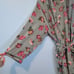 Vintage Victoria's Secret Houndstooth Floral Robe Gold Label size M / L.