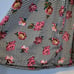 Vintage Victoria's Secret Houndstooth Floral Robe Gold Label size M / L.