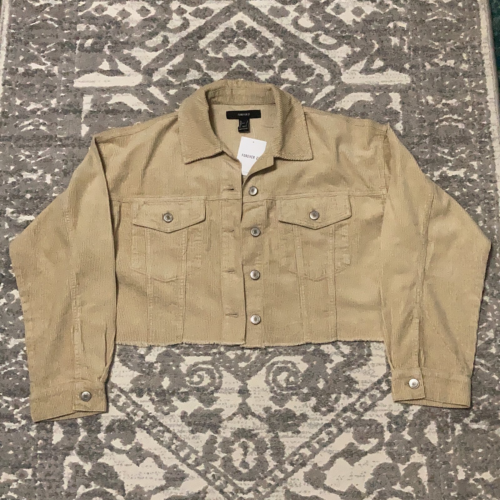 Cropped corduroy jacket