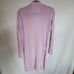 Free People Lilac Purple Ribbed Longline Linen Blend Duster Cardigan Size Small