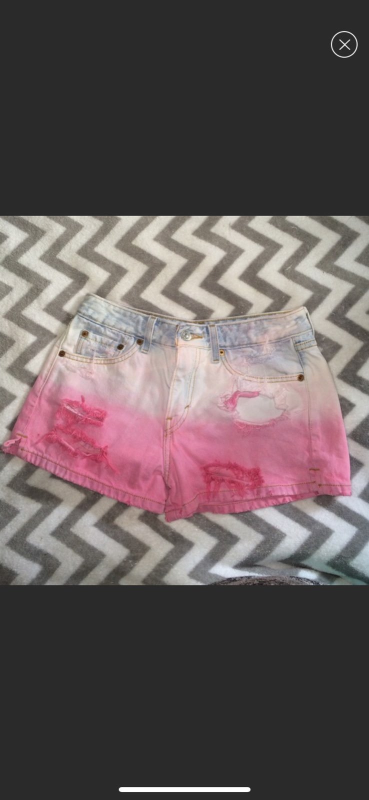 Vintage levis shorts denim jean small