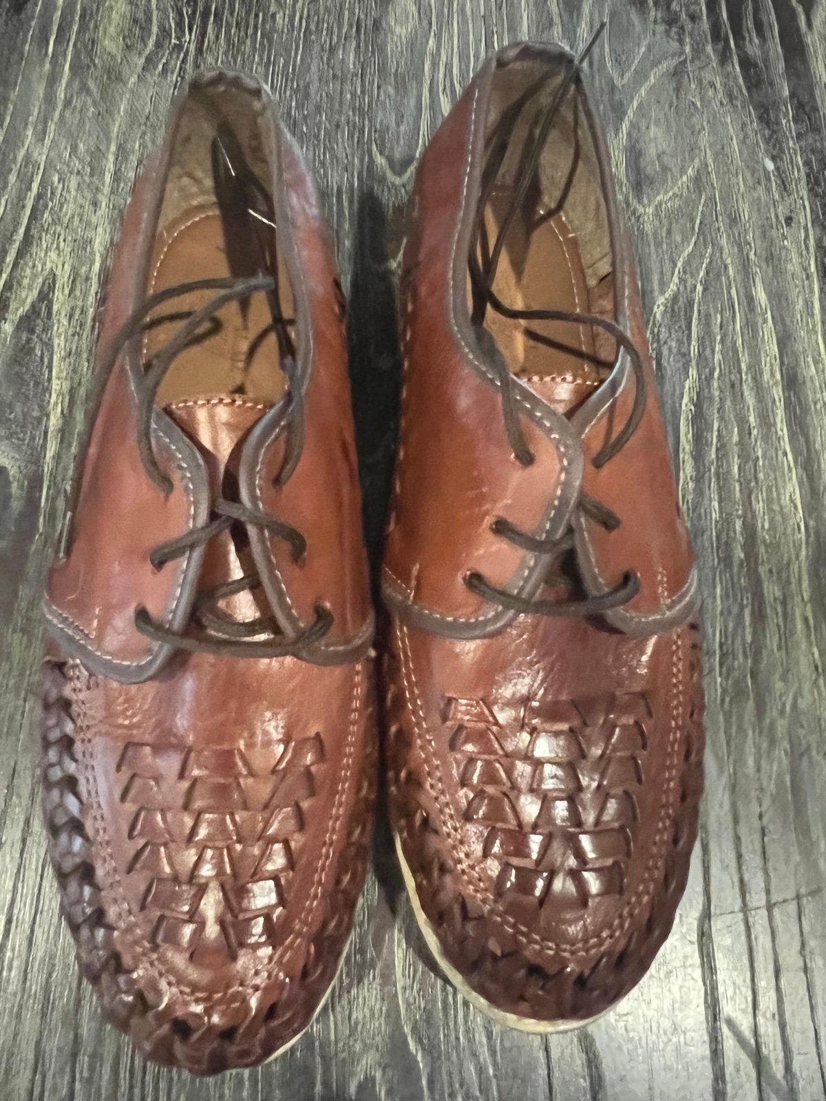 Brown Vintage Huaraches Forte Vicuna Mexico Size 6-7 Men’s 8 Women’s Unisex