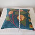 Handmade embroidered decorative colorful pillow