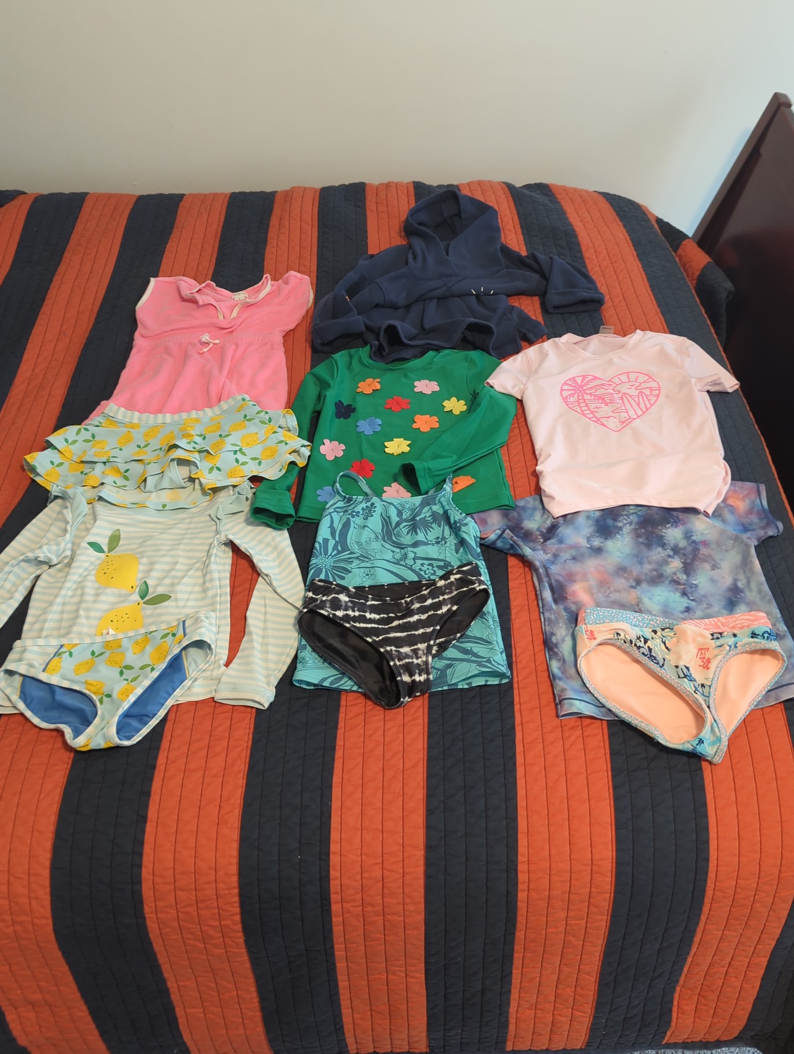 Girls Size 6 Swim Bundle 11 Pieces
