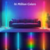 Corner Floor Lamp, DIY Floor Lamp with Music Sync and 16 Million Colors