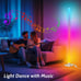 Corner Floor Lamp, DIY Floor Lamp with Music Sync and 16 Million Colors