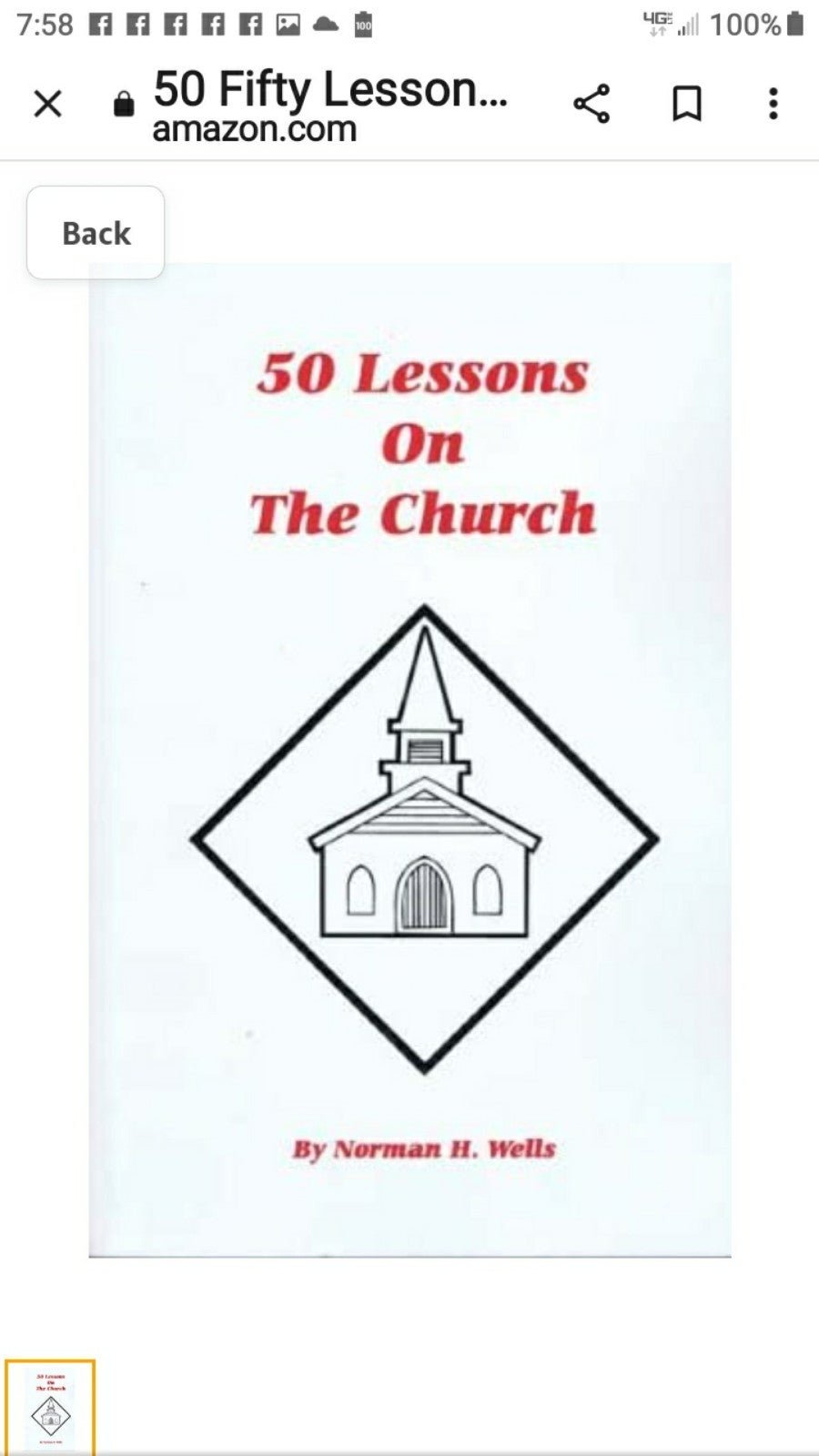 50 LESSONS ON THE CHURCH BY NORMAN H. WELLS