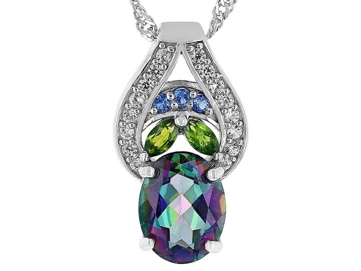 New Pendant! 1.91CT MYSTIC FIRE(R) TOPAZ, .18CTW MULTI GEM AND .19CTW ZIRCON