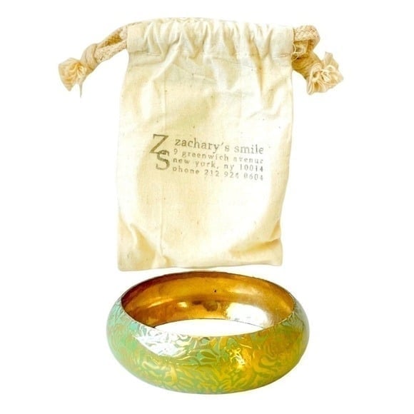 Designer Zachary's Smile Metal NY Bracelet Jewelry