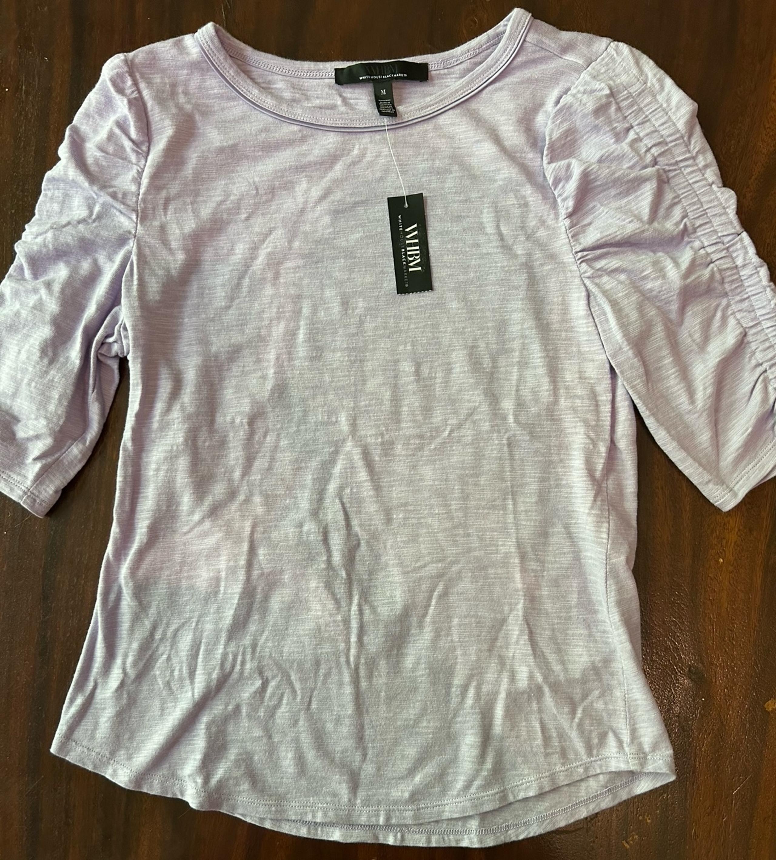 White House Black Market New with tags Women’s Purple Cotton T-shirt Top Medium